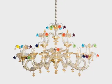 BARCHETTA DELUXE - Murano glass chandelier by Sogni Di Cristallo - view 2